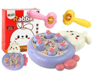 Królik do zbijania marchewki Whac-A-Mole fiolet