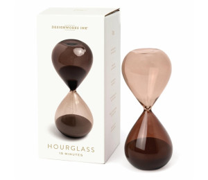 Klepsydra biurkowa - smokey quartz 15min