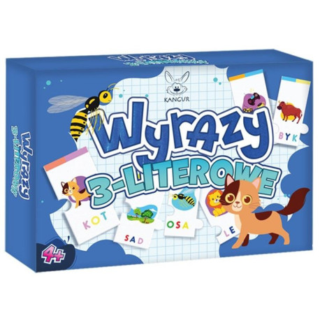 Wyrazy 3-literowe. Puzzle