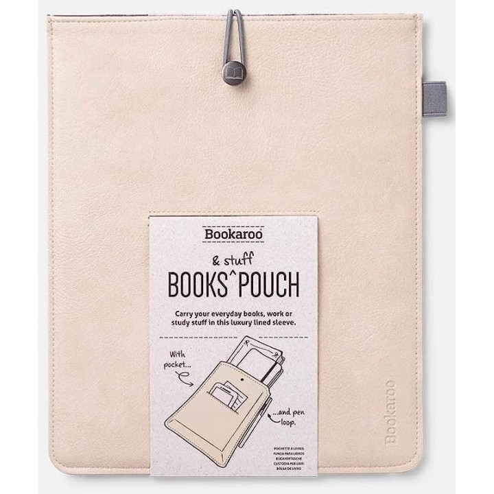 Bookaroo Books & Stuff etui na książkę kremowe