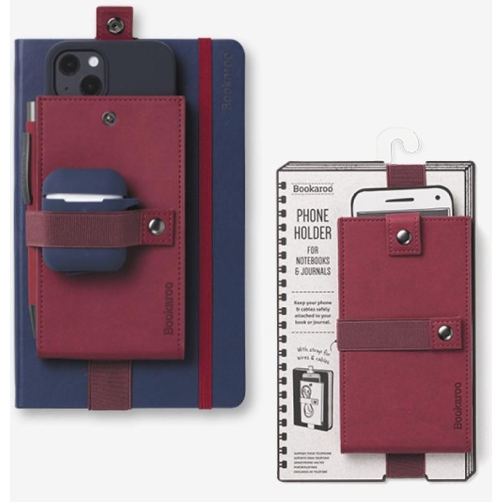 Bookaroo Phone Holder - bordowy
