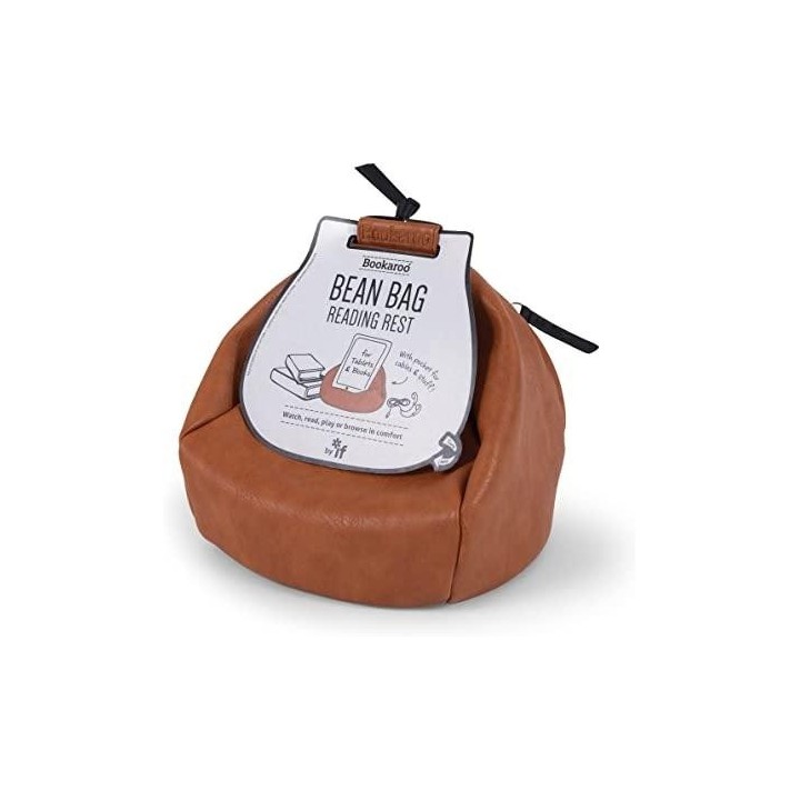 Bookaroo Bean Bag Pufa pod książkę/tablet brązowa