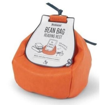 Bookaroo Bean Bag Pufa pod książkę/tablet pomarań.