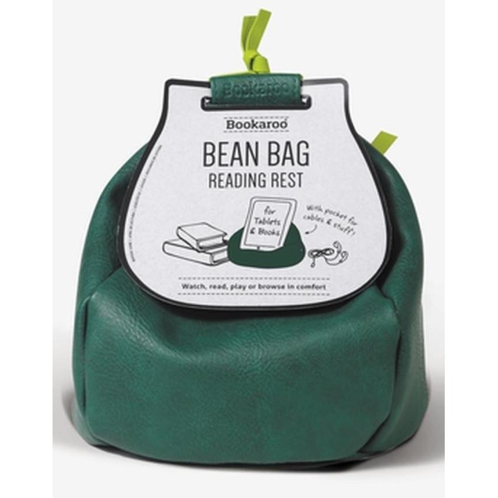 Bookaroo Bean Bag Pufa pod książkę/tablet zielona