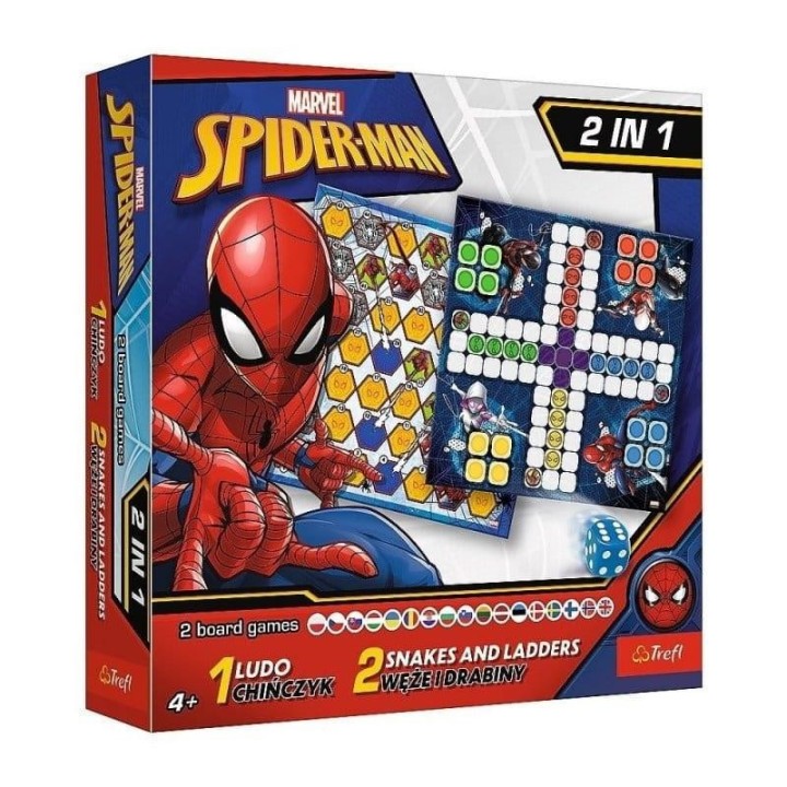 Spider-Man 2w1 Chińczyk - Węże i drabiny TREFL