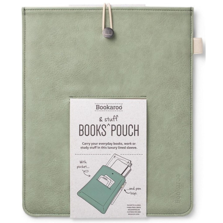Bookaroo Books & Stuff etui na książkę oliwkowe