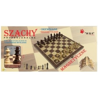Szachy drewniane magnetyczne 29x29cm