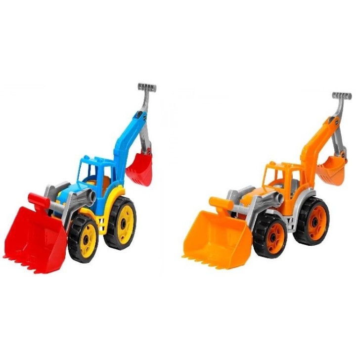 Traktor z elementami spycharki i koparki MIX