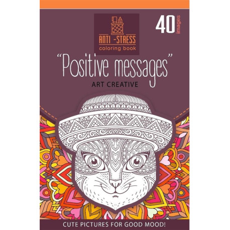 Kolorowanka antystresowa 126x200 20 Positive msg