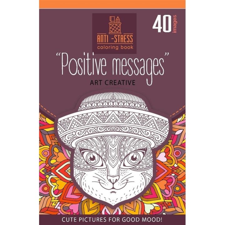 Kolorowanka antystresowa 126x200 20 Positive msg