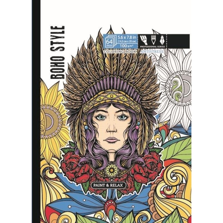 Kolorowanka antystresowa 143x200 32 Boho style