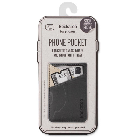 Bookaroo Phone pocket portfel na telefon grafitowy