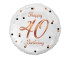 Balon foliowy Happy 40 Birthday biały 45cm