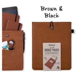 Bookaroo Books & Stuff etui na książkę brązowe