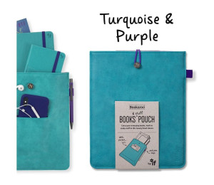 Bookaroo Books & Stuff etui na książkę turkusowe