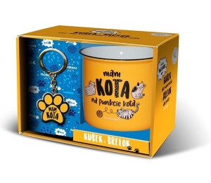 Zestaw kubek + brelok Pupil-kot