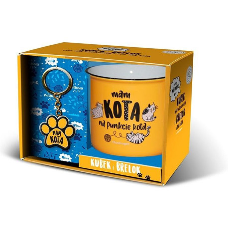 Zestaw kubek + brelok Pupil-kot