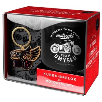 Zestaw kubek + brelok Hobby - Motocykl
