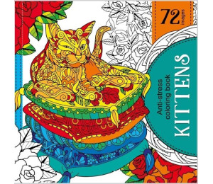 Kolorowanka antystresowa 200x200 Kittens Koty TW