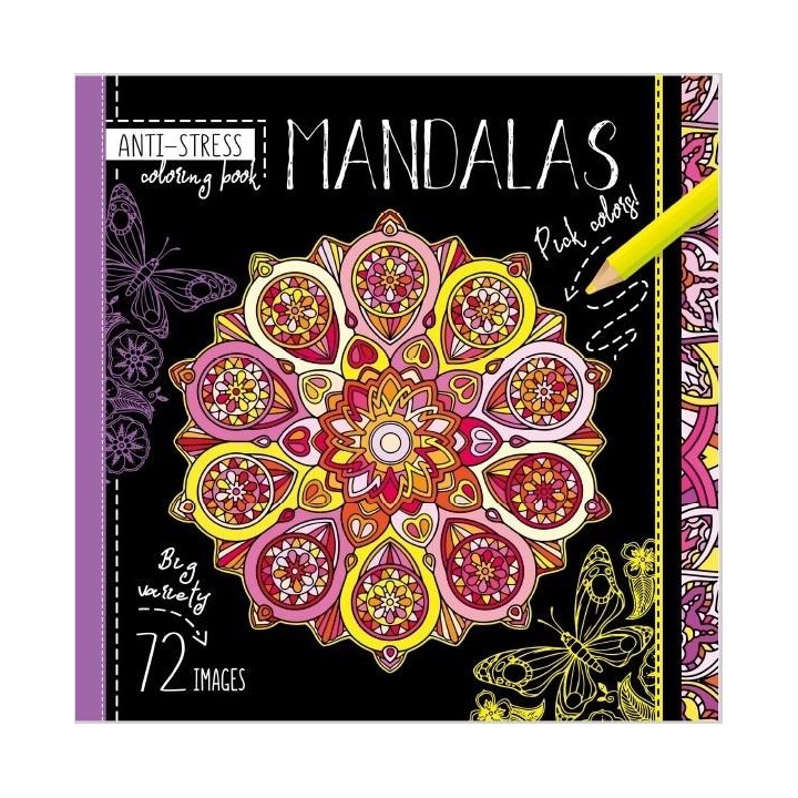 Kolorowanka antystresowa 200x200 Mandalas TW