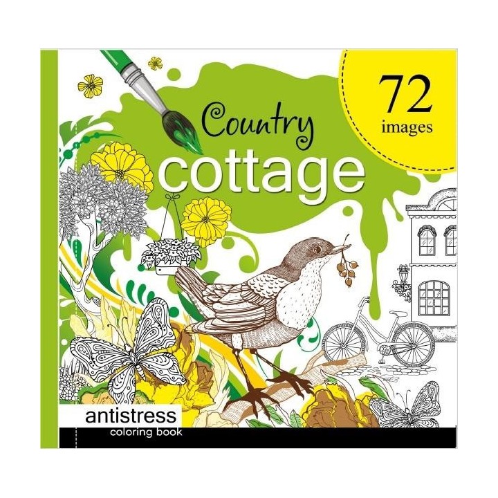 Kolorowanka antystresowa 200x200 Country cottag TW