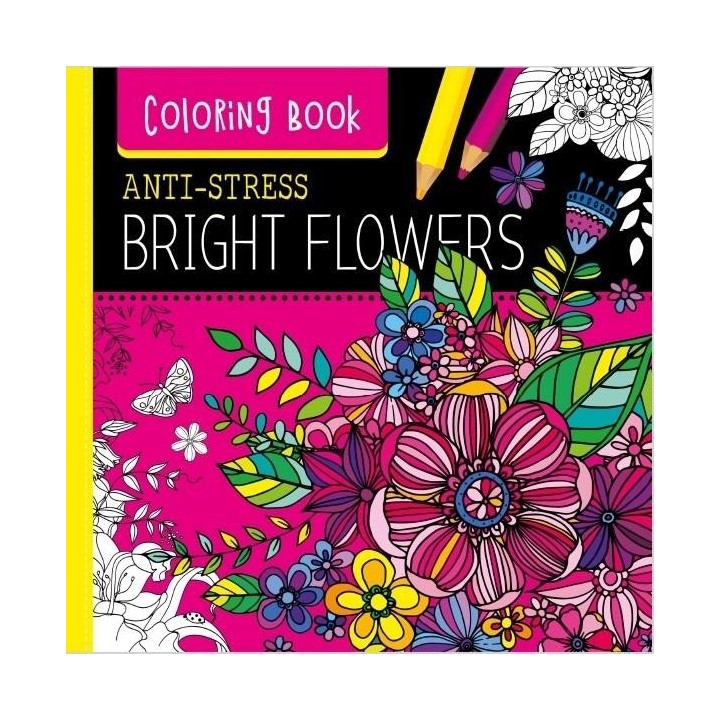 Kolorowanka antystresowa 250x250 Bright Flowers TW