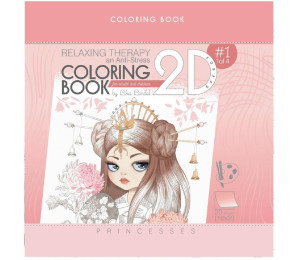 Kolorowanka antystresowa 200x200 Princesses Brokat