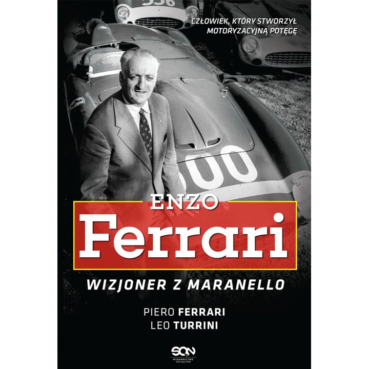 Okładka książki Enzo Ferrari. Wizjoner z Maranello dostępnej w księgarni sportowej Labotiga.pl