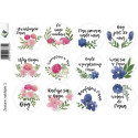 Zestaw naklejek - kwiaty
