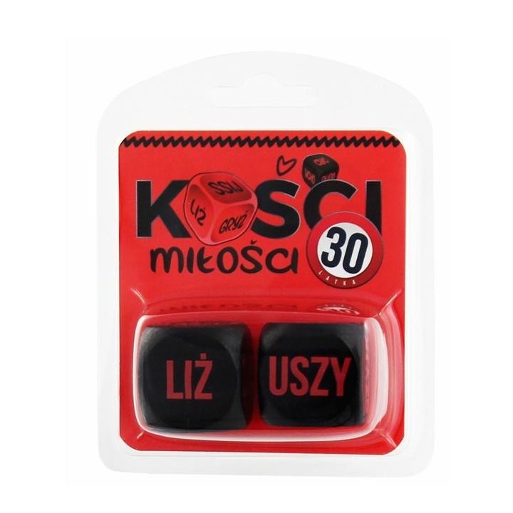 Kości Miłości 30 latka (czerwono-czarne)