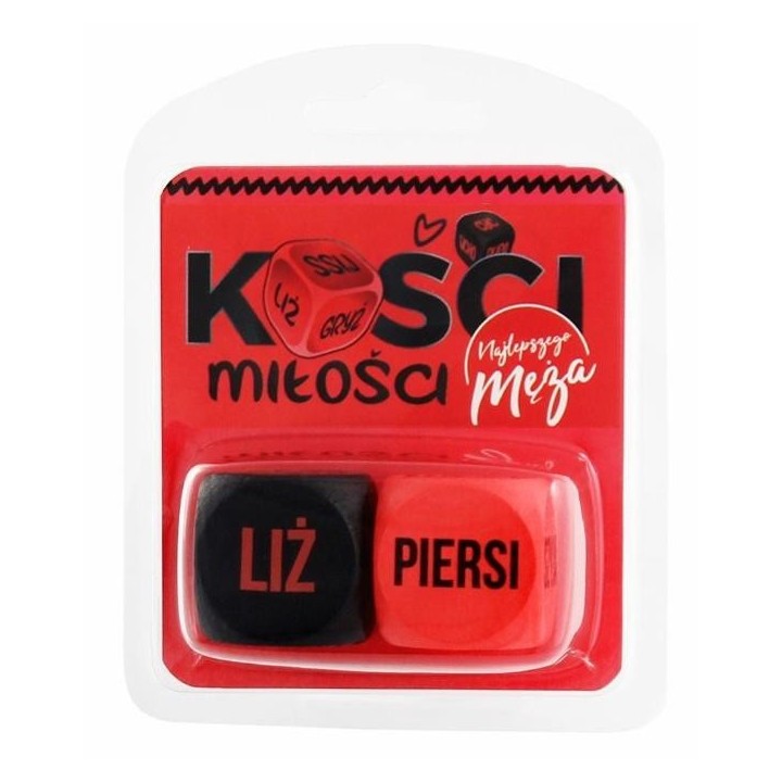 Kości Miłości Najlepszego Męża (czerwono-czarne)