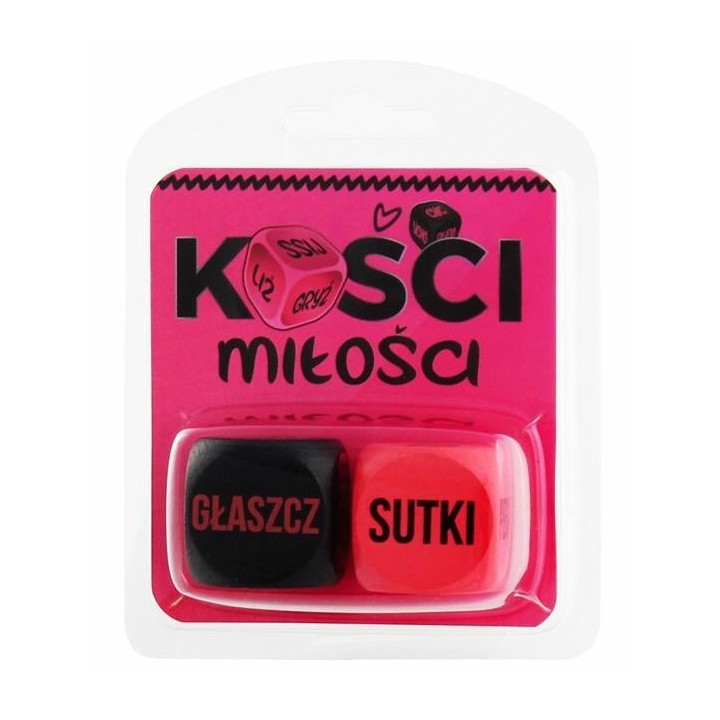 Kości Miłości (różowo-czarne)