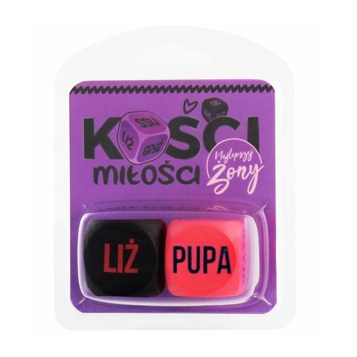 Kości Miłości Najlepszej Żony (różowo-czarne)
