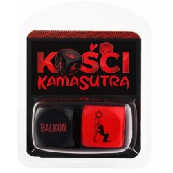 Kości Kamasutra (czerwono-czarne)