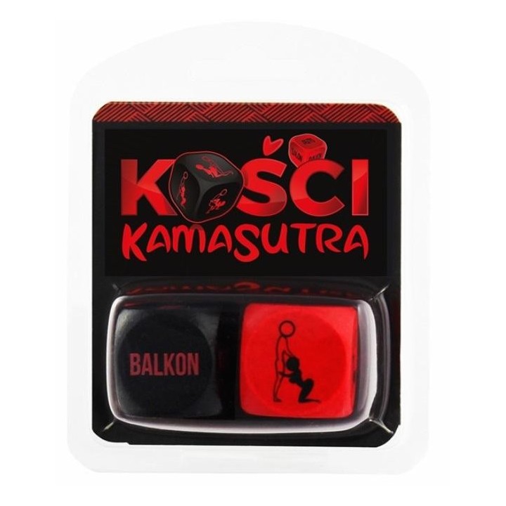 Kości Kamasutra (czerwono-czarne)