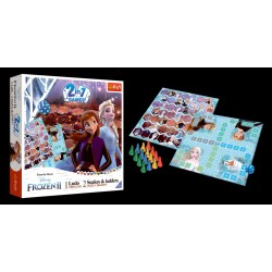 Frozen 2 2w1 Chińczyk - Węże i drabiny TREFL