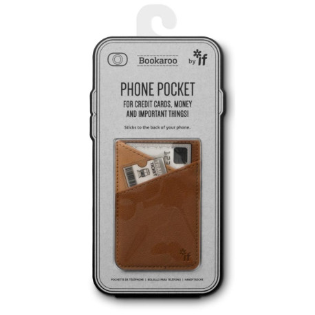 Bookaroo Phone pocket portfel na telefon brązowy