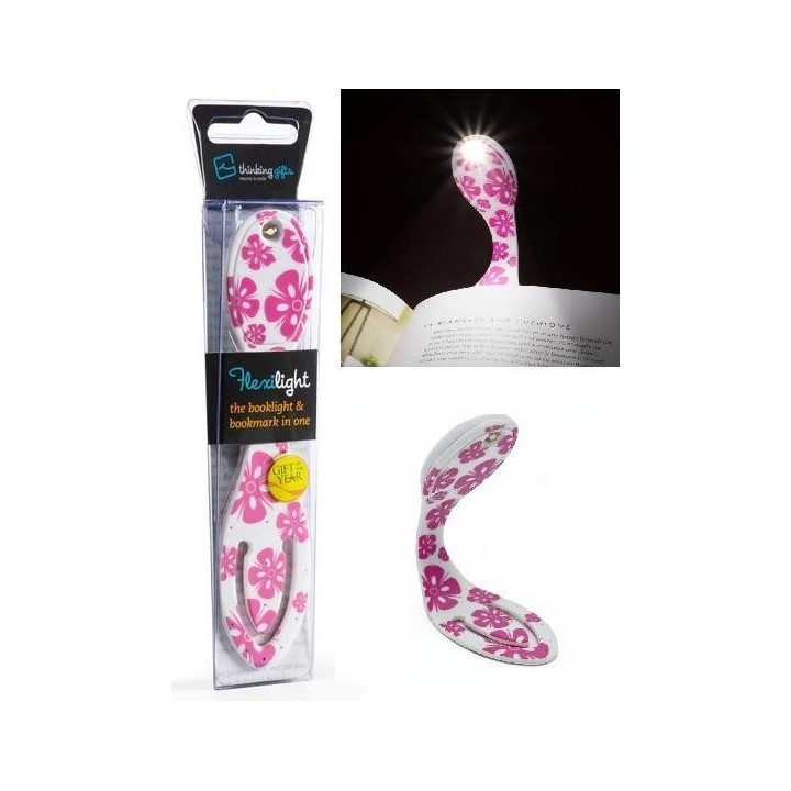 Flexilight Pink Flowers - Lampka do książki Kwiaty