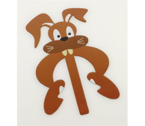 Zakładka metalowa do książki - królik