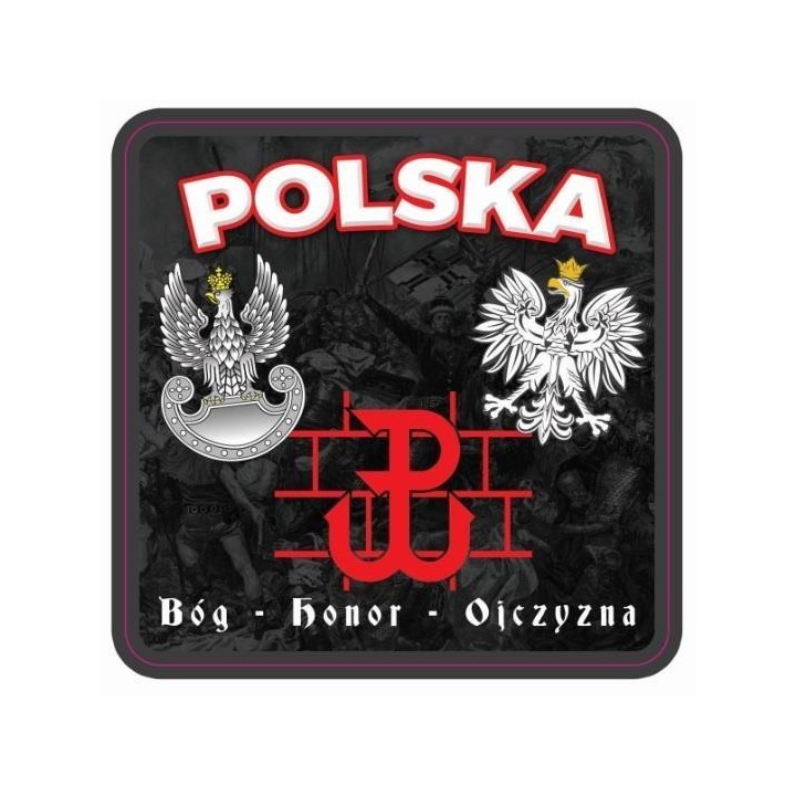 Podkładki pod kubek Patriotyczne, zestaw 2szt