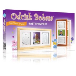 Zestaw Odcisk Bobasa - Ramka z Glinką potr.Brązowa