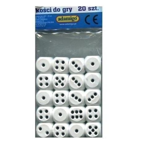 Kości do gry (kpl 20 sztuk)