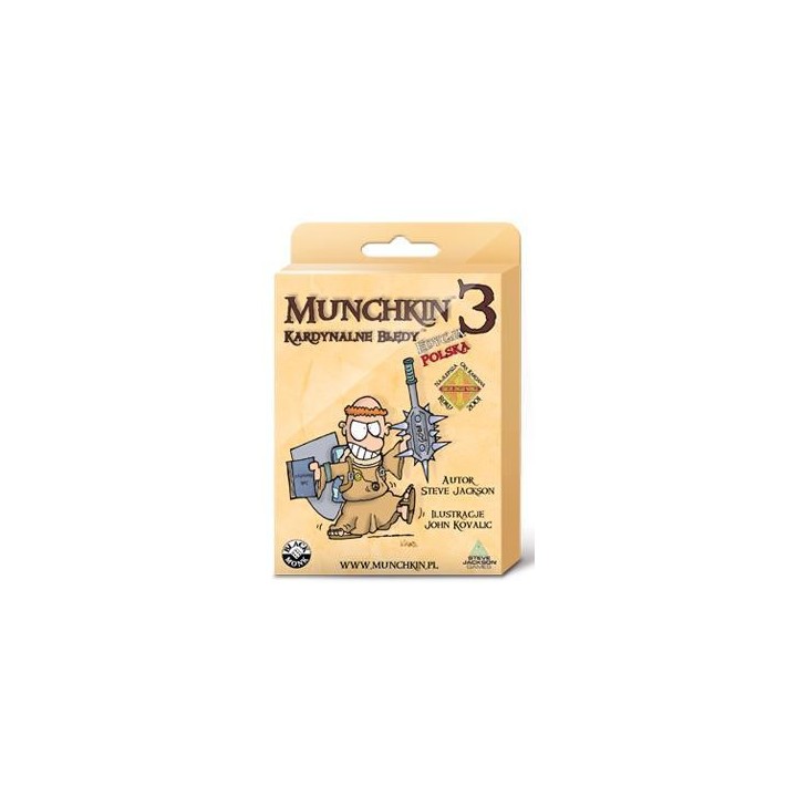 Munchkin 3 Kardynalne Błędy BLACK MONK