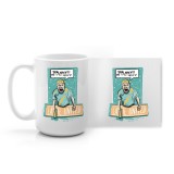 SQN Originals: Kubek duży (440 ml) Spalony do kawy nędzy Labotiga x Maciej Święty
