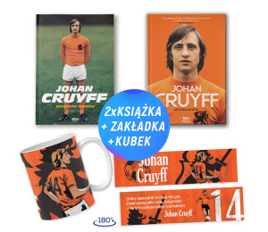 Pakiet: Johan Cruyff. Biografia totalna + Johan Cruyff. Autobiografia (2x książka + kubek + zakładka)