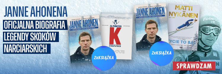 Baner promocyjny reklamujący książkę sportową Ahonena w Labotiga.pl