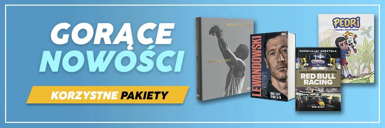 Baner promocyjny reklamujący książki sportowe w księgarni Labotiga.pl