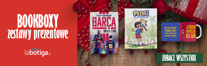 Baner promujący promocję na święta księgarni sportowej labotiga.pl