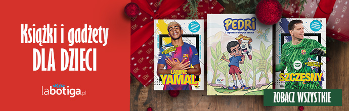 Baner promujący promocję na święta księgarni sportowej labotiga.pl