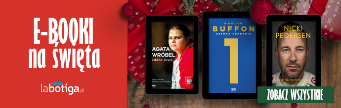 Baner promujący promocję na święta księgarni sportowej labotiga.pl